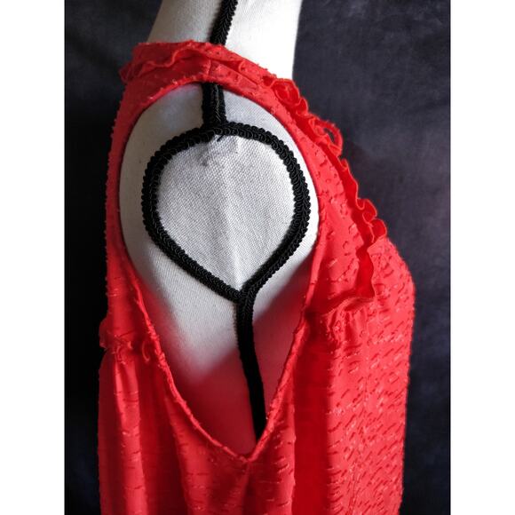 IRO Ragnhild Sleeveless Textured Boxy Top Orange S - Picture 7 of 13